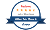 4.5stars out of 21 reviews | William Tyler Moore junior | Avvo